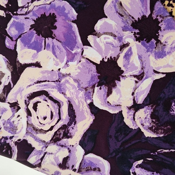 Lauren Ralph Lauren Midi Sheath Dress Size 12 Wedding Guest Garden Dark Feminine - Picture 15 of 17